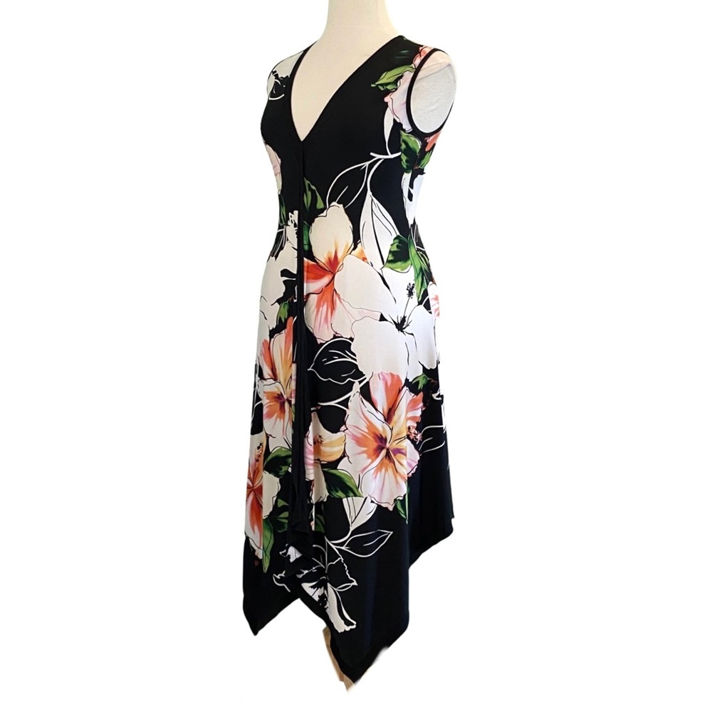 Joseph Ribkoff Black Floral Dress
